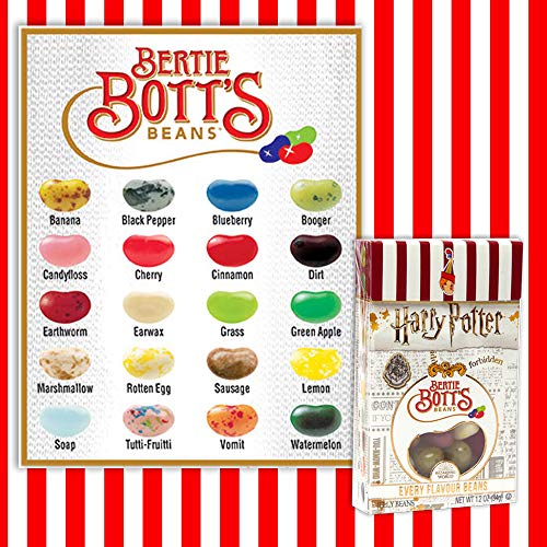 Harry Potter Bertie Bott's Every Flavour Jelly Belly Beans 1.2 OZ (34g) (3 Boxes)