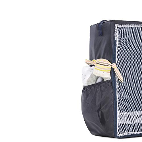 Hauck Sleeper 60 x 120 cm, colchón de espuma 6cm de grosor, para cunas de viaje, plegable en 3 partes, incluida bolsa de transporte, Navy (azul) (H-89090-EN-000-T06)