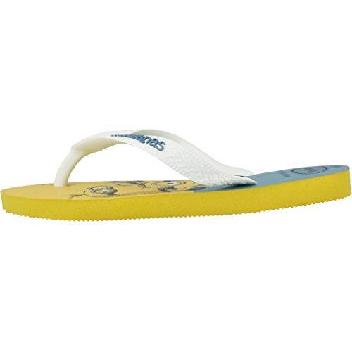 Havaianas Minions, Chanclas Unisex Niños, Multicolor (Yellow Citric/White 3455), 27/28 EU