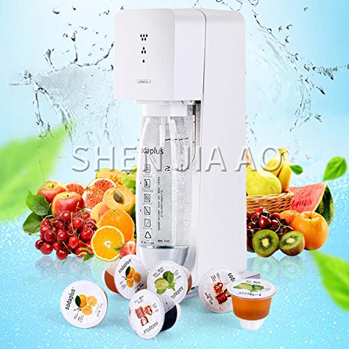 HEHUANG Máquina de agua con burbujas de agua de soda Bebidas carbonatadas caseras Tienda de té Máquina de cola comercial Máquina de bebidas gaseosas para el hogar, marrón