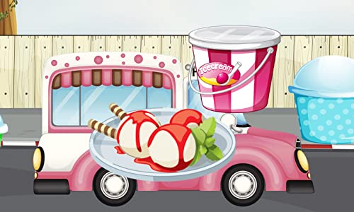 Helado ! juego para los niños : descubrir el mundo de los helados ! juegos para niños - Explora una heladería y el camión de helados