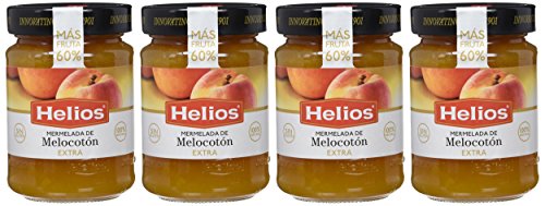 Helios - Mermelada De Melocotón Extra - [pack de 4]