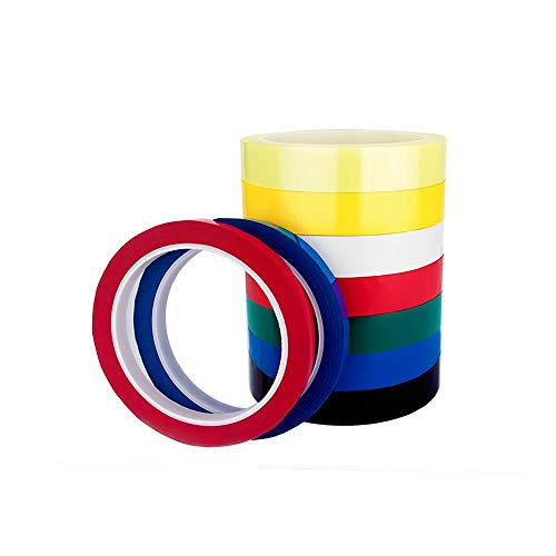 Heng Transformador Pet Tape sin Cinta Resistente a Altas temperaturas de 50 Metros para transformadores de batería de Motor, Amarillo Claro, 15 mm