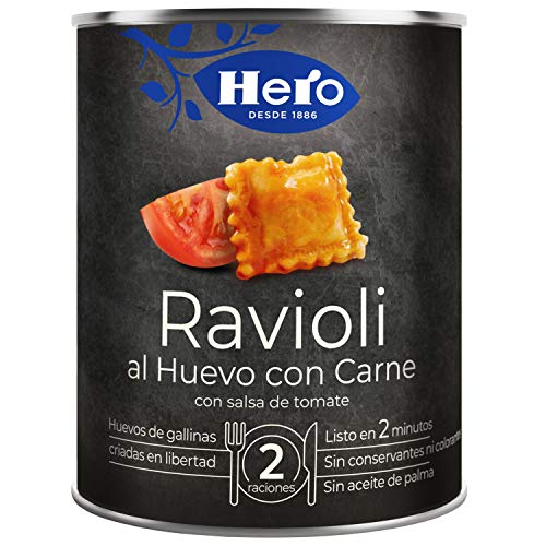 Hero - Ravioli al huevo con carne - Platos caseros - 420 g