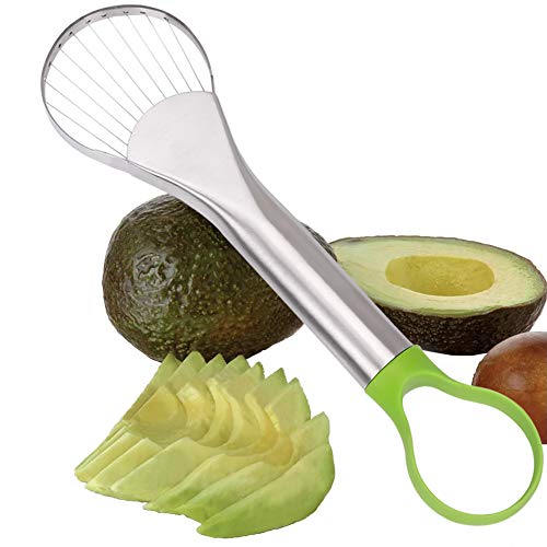 Herramienta de corte de aguacate, Good Grips 2 en 1 herramienta de corte de aguacate, Pitter, Core Scooper, mango ergonómico y hoja de acero inoxidable