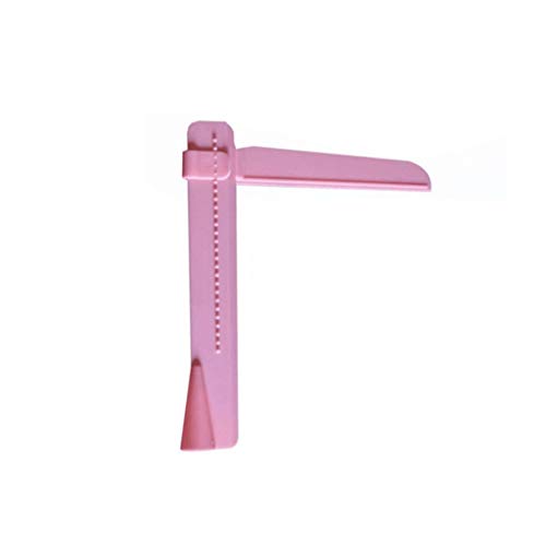 Herramientas de cocina y artefactos Pasteles raspador suave ajustable pasta de azúcar rosa espátulas Edge 23.5X20.5X4.5Cm Crema de nivelación Dispositivo de bricolaje para hornear pastelería,Rosado