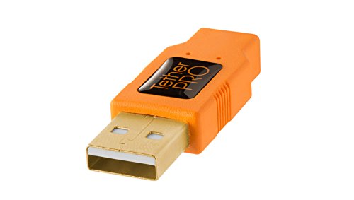 Herramientas de sujeción TetherPro USB 2.0 a/miniB USB de 5 pines cable de 4,6 m, Naranja [cu5451]