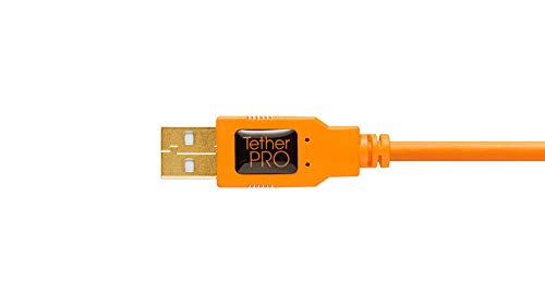 Herramientas de sujeción TetherPro USB 2.0 a/miniB USB de 5 pines cable de 4,6 m, Naranja [cu5451]