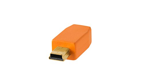 Herramientas de sujeción TetherPro USB 2.0 a/miniB USB de 5 pines cable de 4,6 m, Naranja [cu5451]