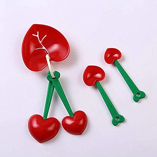 Herramientas para Hornear Love Juego De 5 Piezas Cuchara Medidora Separador De Clara De Huevo Juego De Cucharas Medidoras Tema En Forma De Corazón Taza Medidora Utensilios De Cocina