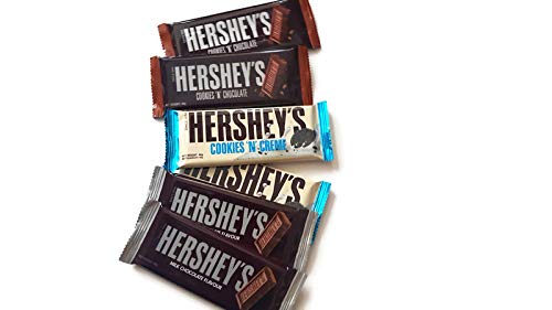 Hershey Bar - Juego de 3 barras de galletas y chocolate con leche, 2 galletas y crema