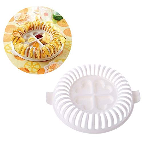 HFeng 1/3 piezas creativas para hacer patatas fritas al horno y placa multifuncional para microondas, patatas y verduras, herramienta portátil para cocinar DIY