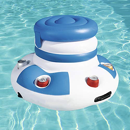 Hielo Cubo Inflable para Piscina, Enfriador De Bebidas Titular De PVC De Agua Cubos De Hielo Bolsa con 6 Portavasos De Verano De La Playa Piscina Partido De Juguete