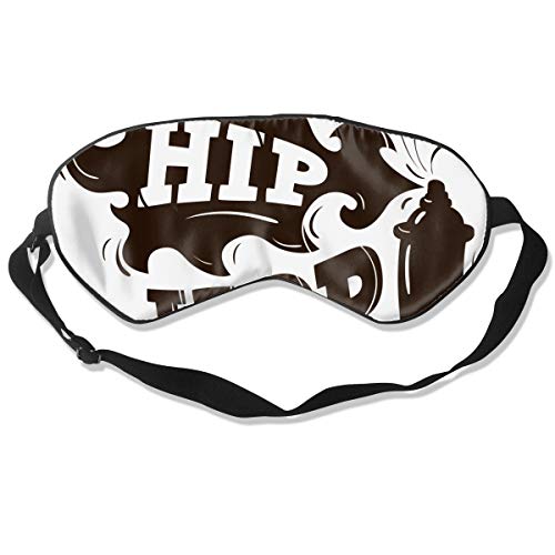 Hip Hop Design Spray Globo de fondo para dormir, antifaz para ojos vendados para los ojos, cubierta para bloquear la luz, para hombres y mujeres, viajes, yoga, meditación y siesta personalizada