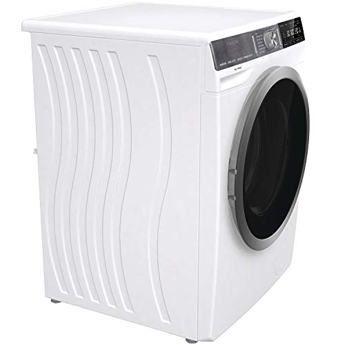 Hisense WFGS1016VM - Lavadora Superior con Vapor, Carga Frontal 10 Kg, 1600 RPM, Clase A+++(-20%) Motor Inverter, 14 Programas, Puerta Extra Grande, Color Blanco,Gran Display LED, Bloqueo Infantil