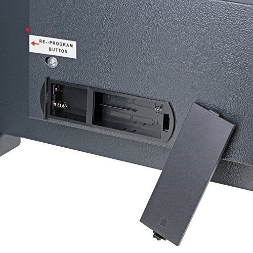 HMF 4612112 Caja fuerte cerradura electrónica 31 x 20 x 20 cm, antracita