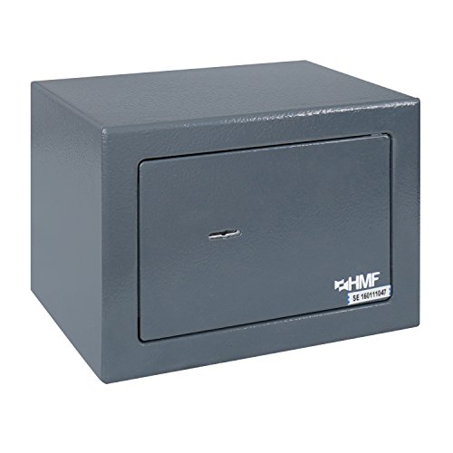 HMF 49216-11 Fuerte, Cerradura de Doble Paletón, Caja de Seguridad, 23 x 17 x 17 cm, antracita