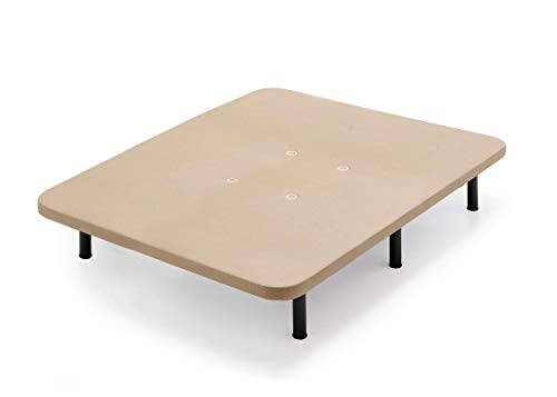 HOGAR24 FR81-Colchón Viscoelástico + Base Tapizada con Patas, Medida 120x200 cm, Núcleo Fresh Natur Alta Densidad Efecto Regenerador, Altura 30 cm