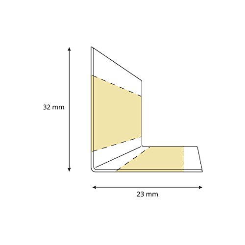 HOLZBRINK Rodapiés flexible autoadhesivo Roble Oscuro Rodapiés flexible 32x23 mm, 10 m Zócalo Autoadhesivo