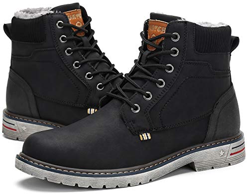 Hombre Botas de Nieve Al Aire Libre Senderismo Impermeables Deportes Trekking Zapatos Invierno Forro Piel Sneakers Calientes Botines