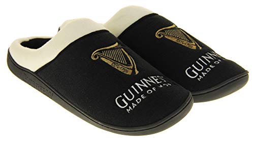 Hombre Guinness Negro Pantuflas de Mula Zapatillas EU 43-44