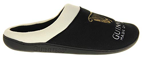 Hombre Guinness Negro Pantuflas de Mula Zapatillas EU 43-44