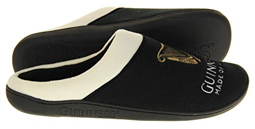 Hombre Guinness Negro Pantuflas de Mula Zapatillas EU 43-44