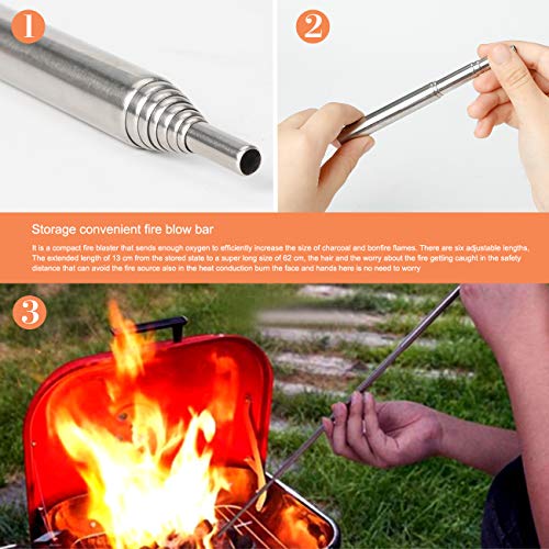 Homealexa Fire Starter Magnesio Piedra Flint Lighter kit-Waterproof/Ignífugo para la Vida al Aire Libre Camping Supervivencia