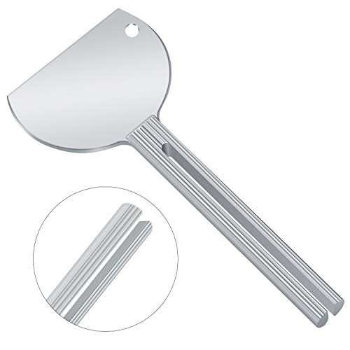 Homgaty - Exprimidor de tubos de metal para pasta de dientes, 5 unidades, cremas y pintura, etc., con forma de U (con 5 hebillas para colgarlo fácilmente)