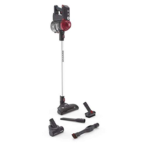 Hoover Freedom FD22RP - Aspiradora escoba sin cable, Ciclónica, Cepillo especial pelo de mascota, Antialergias, Cepillo suelos duros, Batería extraíble litio 22V, 25min, Potencia contínua