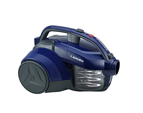 Hoover Lander LA20 Bolsa, Aspirador ciclónico, Cepillo parquet, Suelos Duros y alfombras, Accesorios Integrados, 700 W, 1.2 litros, 78 Decibelios, Azul