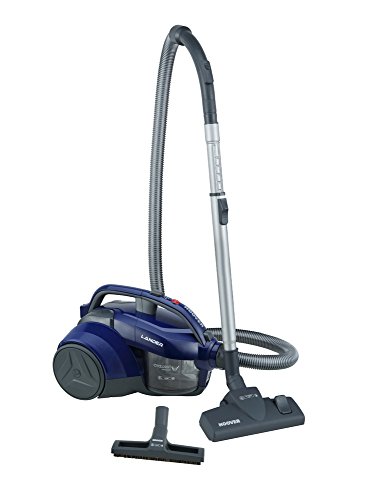 Hoover Lander LA20 Bolsa, Aspirador ciclónico, Cepillo parquet, Suelos Duros y alfombras, Accesorios Integrados, 700 W, 1.2 litros, 78 Decibelios, Azul