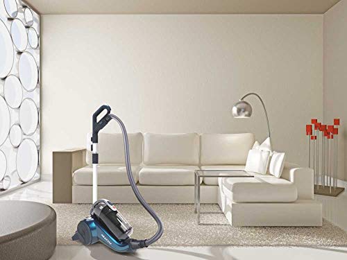 Hoover Reactiv RC60PET Aspirador sin bolsa, Ciclónico, Cepillo pelo mascota, Alfombras, Suelos duros, Parquet, Filtro EPA, 450 W, 2 litros, 75 Decibelios, Plástico, Azul