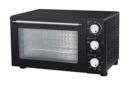 Horno eléctrico ventilado 24 l con doble cristal de seguridad y paredes exteriores termoaisladas