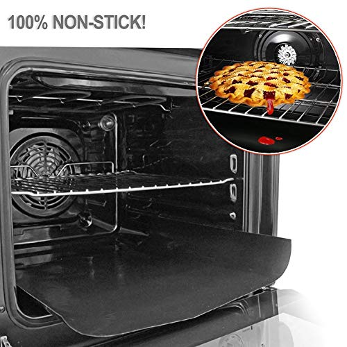 Horno maletero, 100% antiadherente de teflón resistente alfombrilla de maletero/maletero de parrilla/horno para cocinas de Gas, ventilador, eléctrico, horno de microondas y tostadora