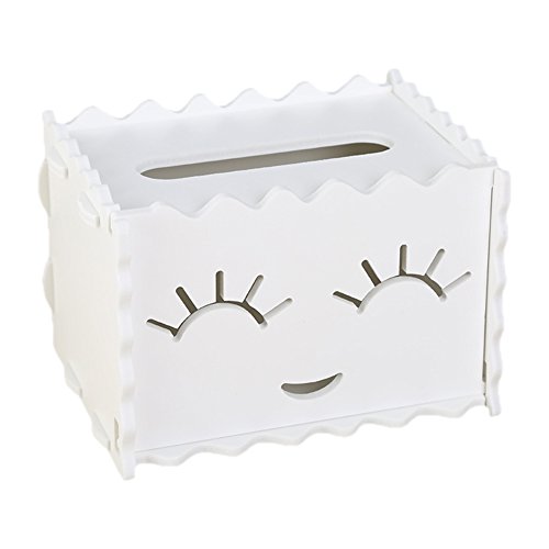 Hosaire 1X Caja de pañuelos faciales,Madera Caja de Cuadrada Caja de Papel servilleta con decoración para Uso Diario,Accesorio de baño Size 16 * 13 * 11.5cm (Style11)