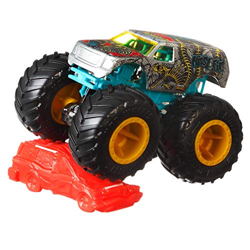 Hot Wheels Monster Trucks 1:64, modelso surtidos, coches de juguetes para niños + 3 años (Mattel FYJ44)