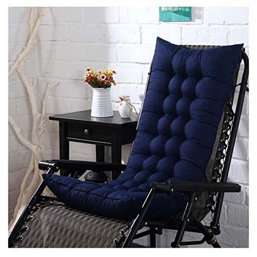 HotYou Cojín de Asiento Gruesa para Silla, Sofa, Sillon o Tumbona de jardín, terraza para Exterior,Azul Oscuro,40 * 110 CM