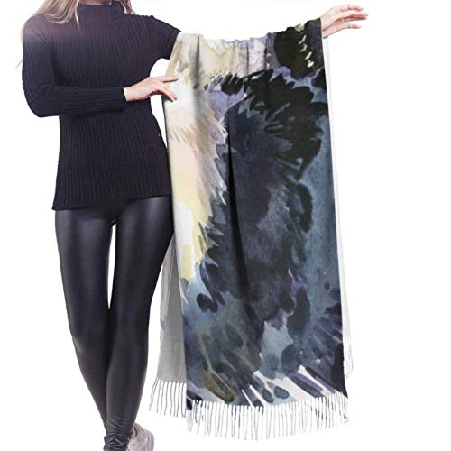 huatongxin Tasty Pizza Fast Food Slice Bufanda de cachemira ligera Chal Wrap Bufandas de mujer 77'x27'/196x68cm Pashmina suave grande extra cálida