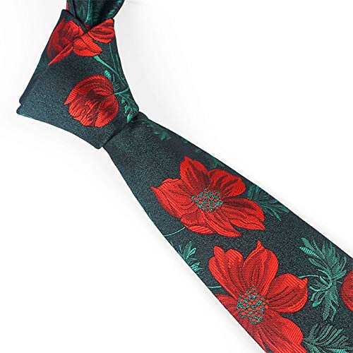 HUBINGRONG Partido Business Casual Lazo de los Hombres se Monta con poliéster Seda Jacquard Elegante Corbata de diseño de Moda Lazo del Asunto (Color : 3)