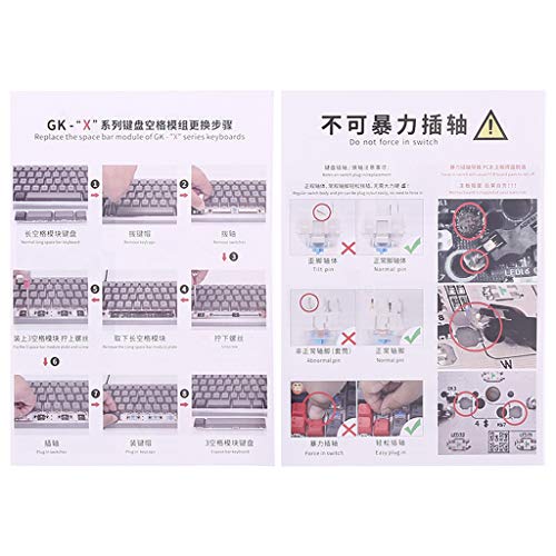 Huiingwen GK64XS Hot Swap - Placa de teclado mecánica Bluetooth programable con kits definidos por el usuario, interruptor RGB, módulo de conexión USB tipo C para GH60 60% Cherry