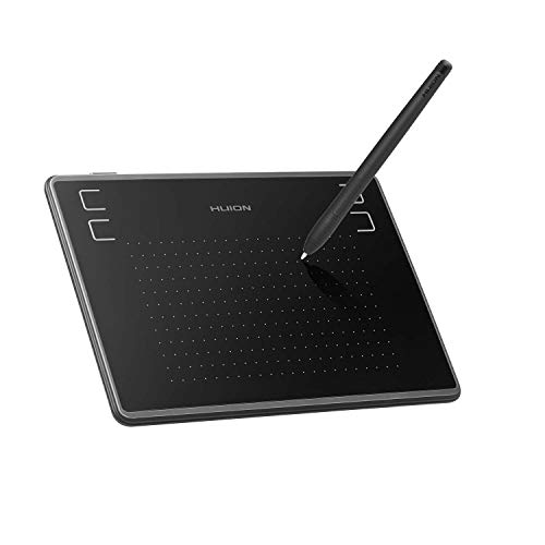 HUION INSPIROY H430P Tableta Gráfica de Dibujo para Pad de Firma con Lápiz sin Batería de 4096 Niveles de Presión y 4 Teclas Rápidas supporta Windows, Mac e Android.