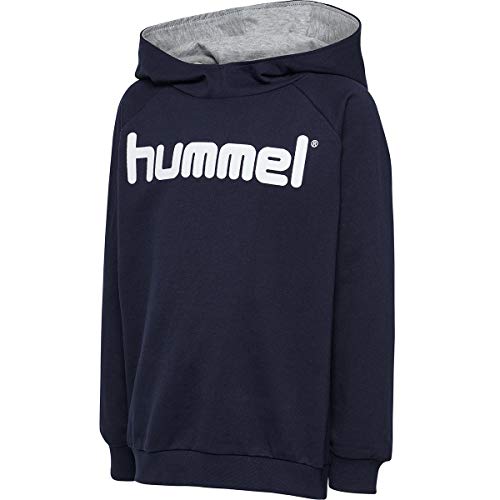 hummel HMLGO Kids Cotton Logo Hoodie Sudadera con Capucha, marine, 176