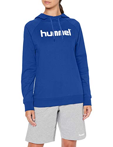 Hummel Hmlgo - Sudadera con Capucha para Mujer, Mujer, Sudadera con Capucha, 203517-7045, Azul auténtico., XX-Large