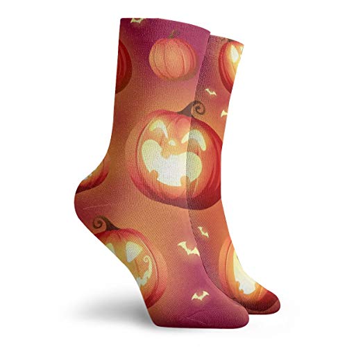 Hunter Qiang – Calcetines para mujeres y hombres, set de bombones de Halloween. Una variedad de calabazas para calcetines, diseño de Halloween, calcetines deportivos de 30 cm