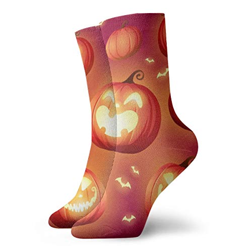 Hunter Qiang – Calcetines para mujeres y hombres, set de bombones de Halloween. Una variedad de calabazas para calcetines, diseño de Halloween, calcetines deportivos de 30 cm