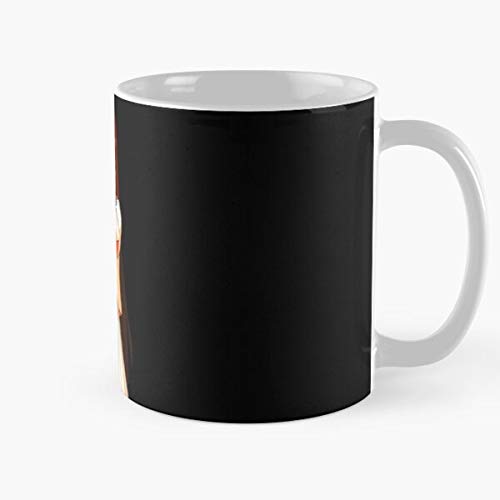 HUONGLILY Satsuki Otaku Ryuko Anime Ragyo Matoi Mako NUI Kiryuin Manga Mankanshoku La Mejor Taza de café de cerámica de mármol Blanco de 11 oz