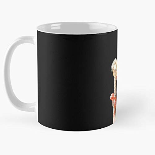 HUONGLILY Satsuki Otaku Ryuko Anime Ragyo Matoi Mako NUI Kiryuin Manga Mankanshoku La Mejor Taza de café de cerámica de mármol Blanco de 11 oz