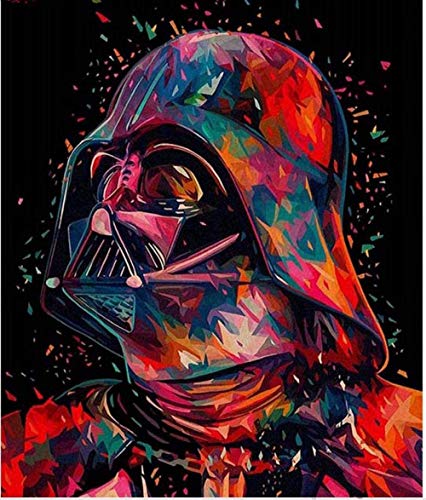 Hxfhxf Xuhpiar Diy Pintura Digital Star Wars Diy Pintura Al Óleo  Adultos S Pintura Por Kits De Números  Pintura Acrílica  40 * 50Cm Sin Marco