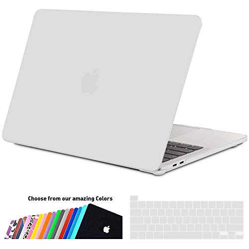 I INESEON Funda MacBook Pro 16 Pulgadas, Delgado Carcasa Dura Plástico Case para 2019 2020 MacBook Pro 16 con Touch Bar Model A2141, Mate Transparente